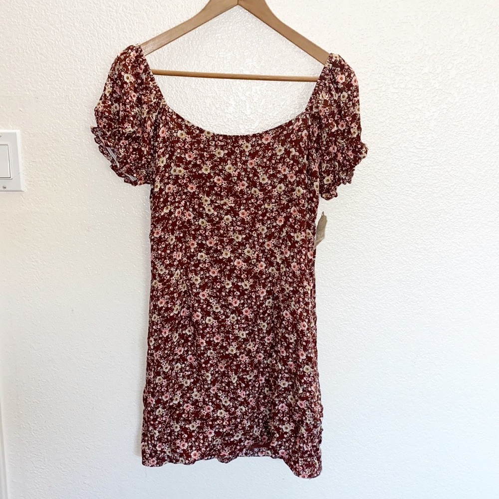 Altar'd State Britton Floral Off Shoulder Mini Dress